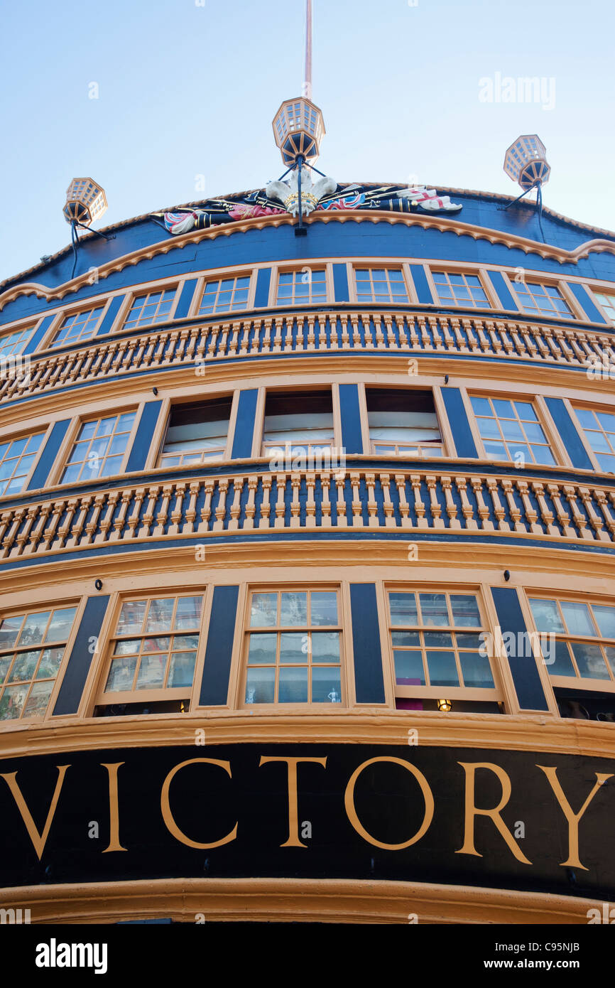 England, Hampshire, Portsmouth, Portsmouth Historic Dockyard, HMS Victory Stockfoto