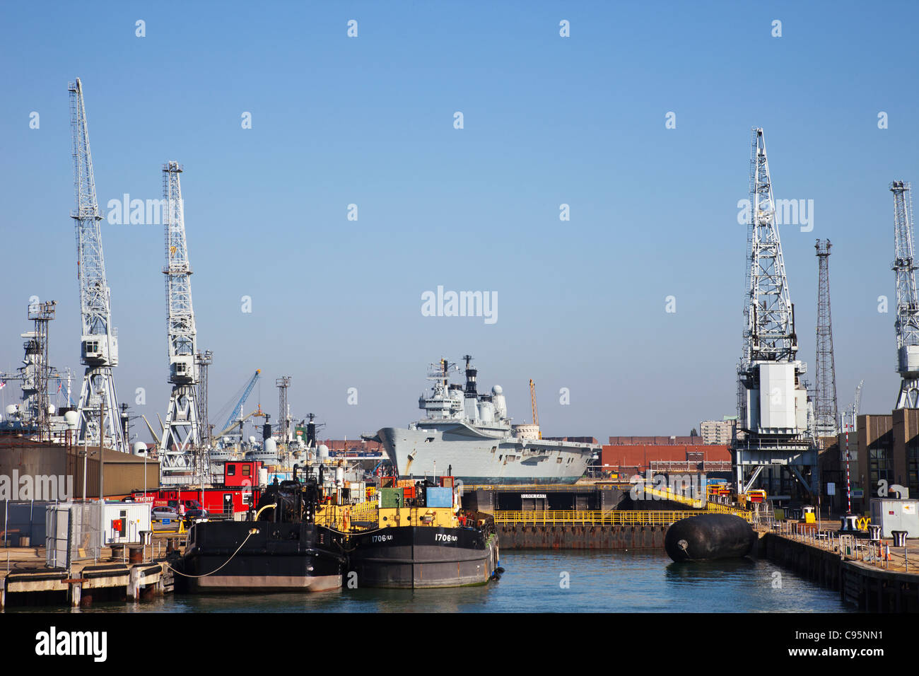 England, Hampshire, Portsmouth, Portsmouth Naval Dockyard Stockfoto