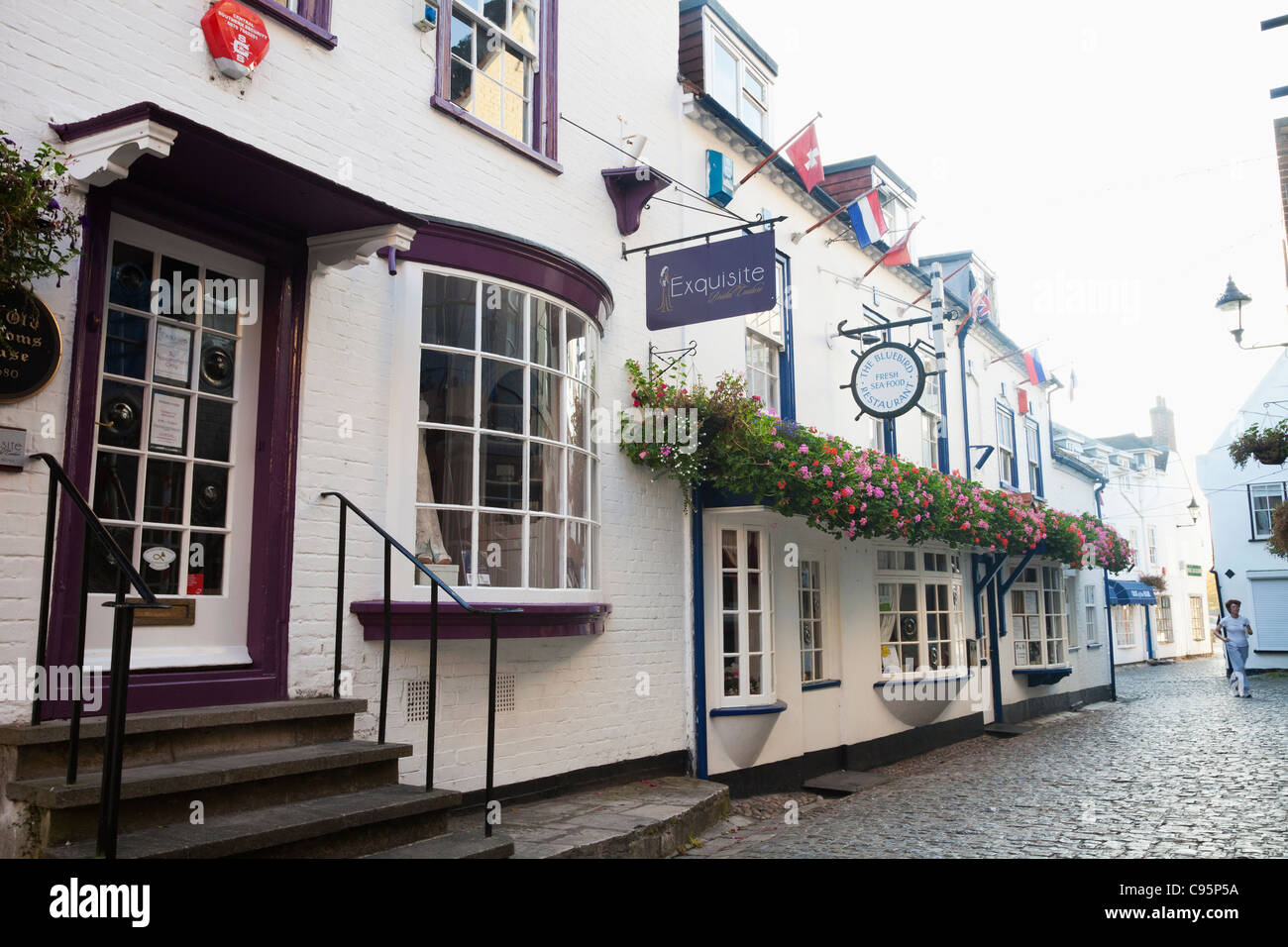 England, Hampshire, New Forest, Lymington, Straßenszene Stockfoto