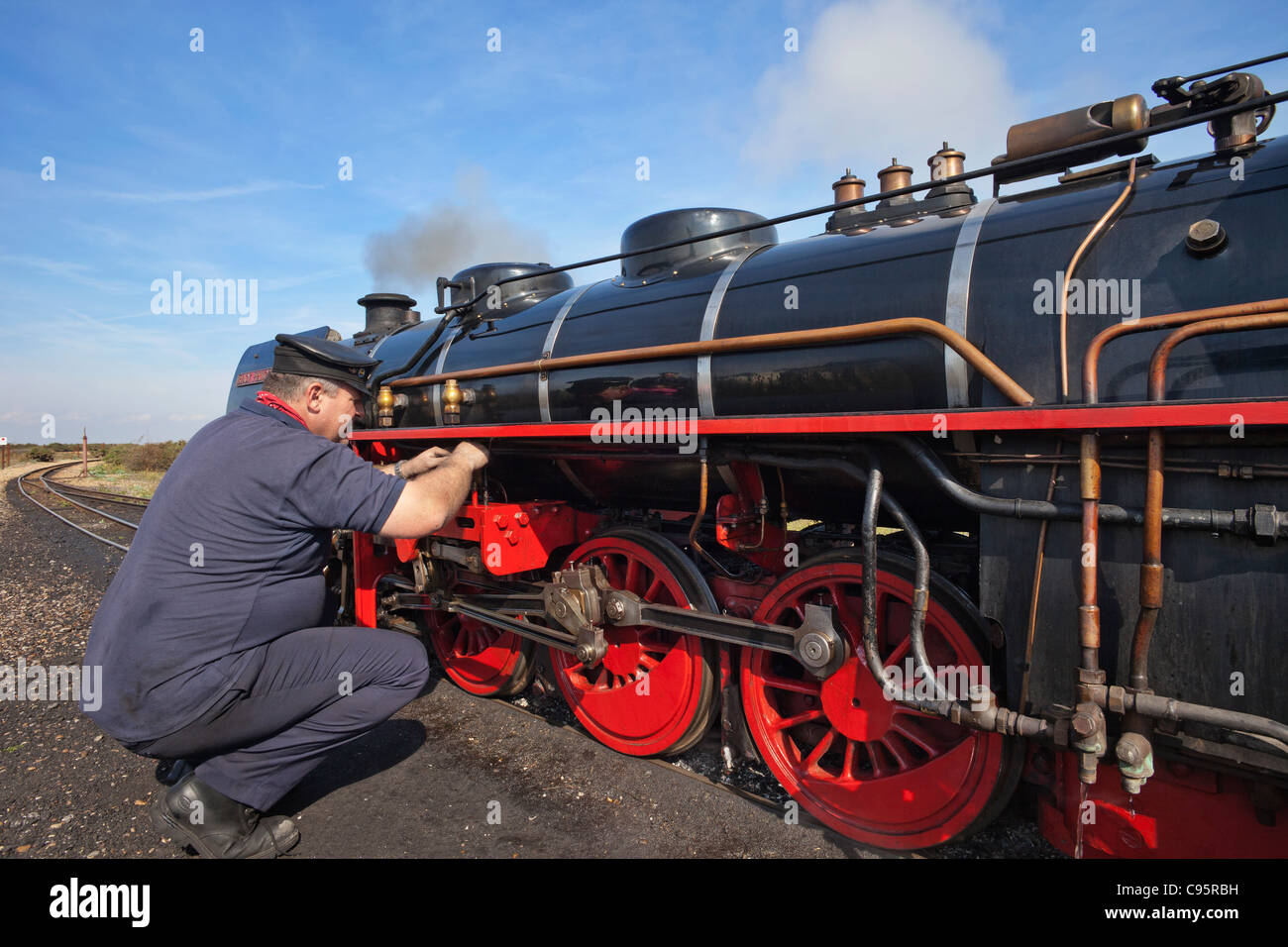 England, Kent, Dungeness, Romney Hythe und Dymchurch Miniatur-Eisenbahn Stockfoto