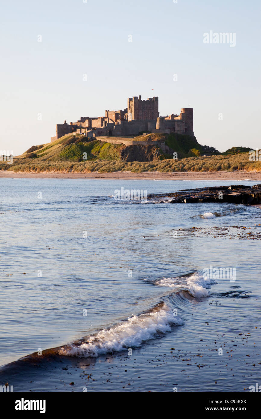 England, Northumberland, Bamburgh, Bamburgh Castle Stockfoto