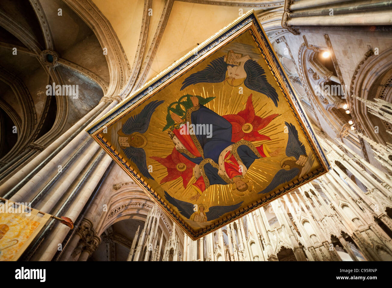 England, Durham, Durham Kathedrale, St.Cuthbert Schrein Stockfoto