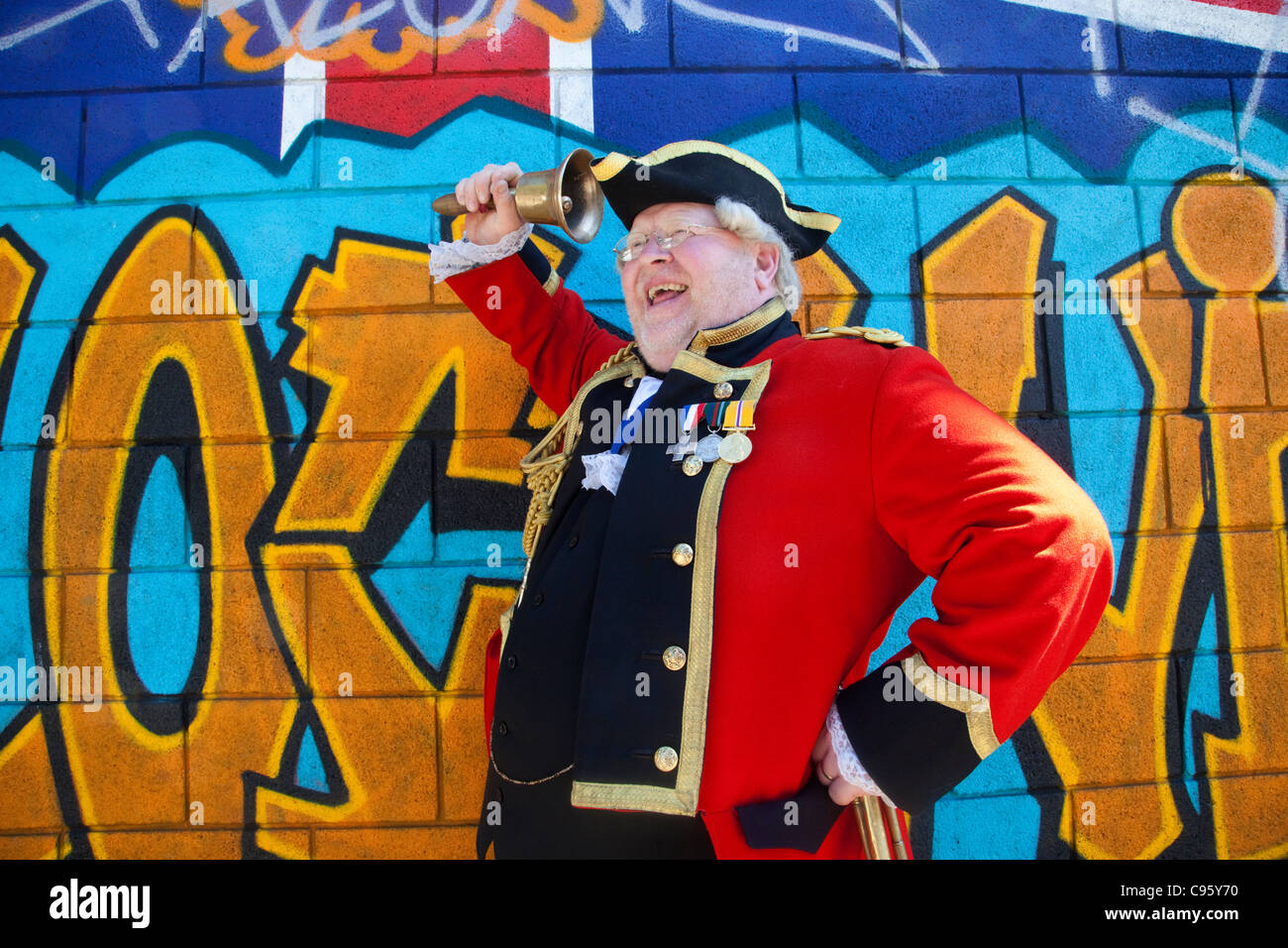 England, London, Camden, Alan Myatt Stadtausrufer Stockfoto