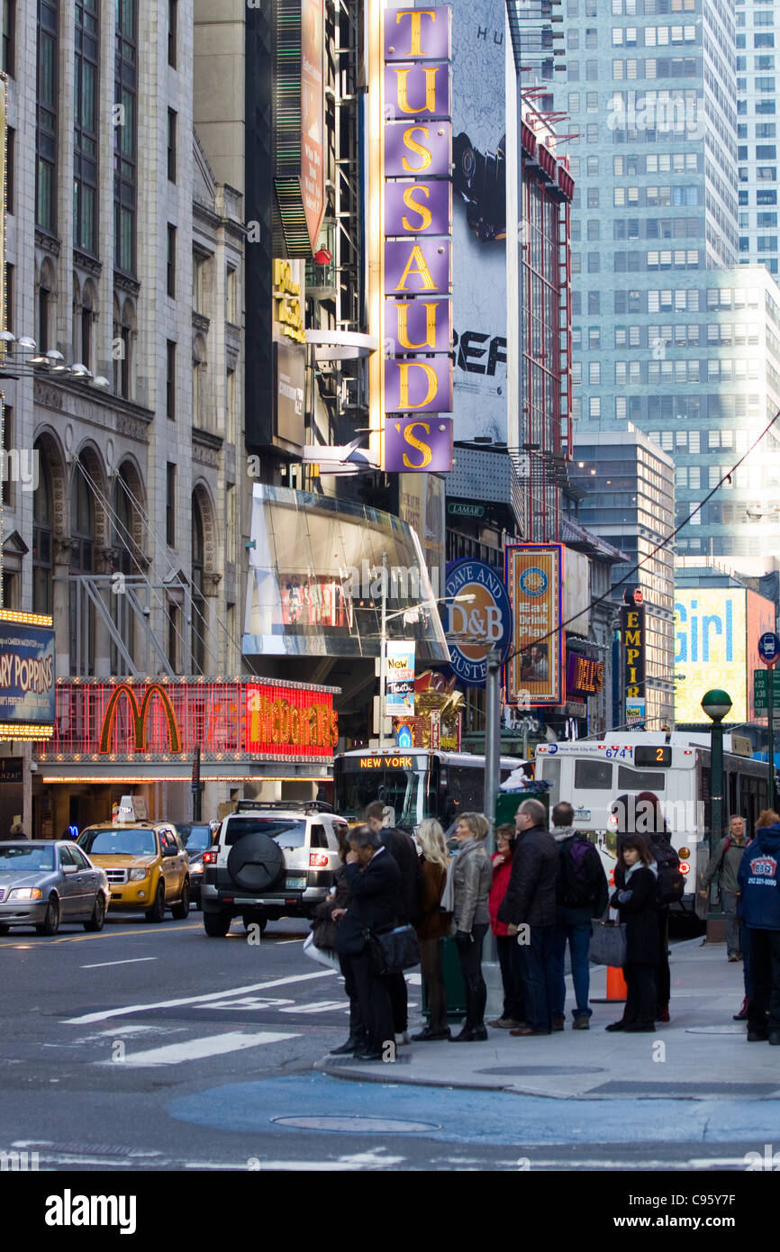 Die Straßen von New York City USA Stockfoto