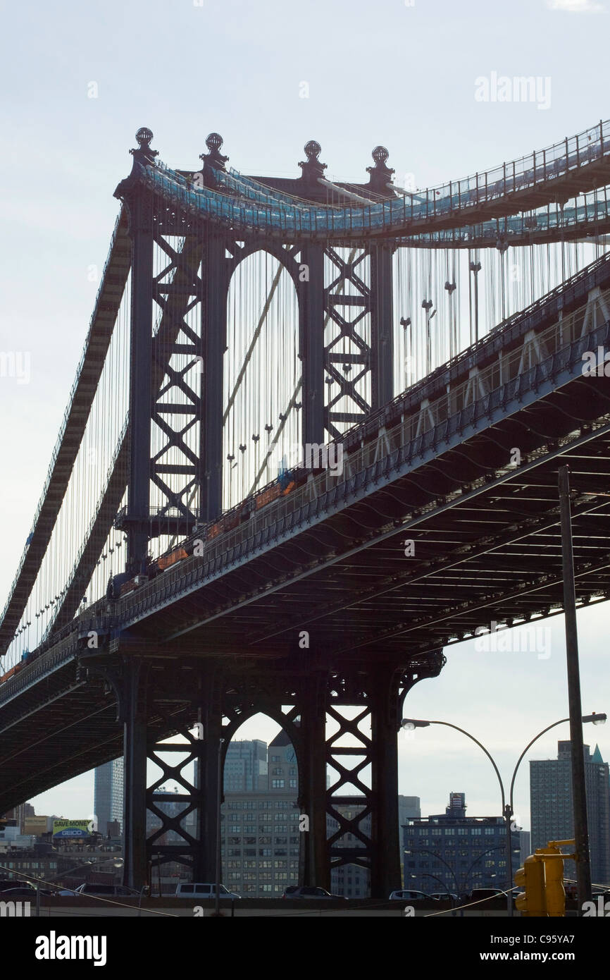 Die Brooklyn Bridge-NYC-USA Stockfoto