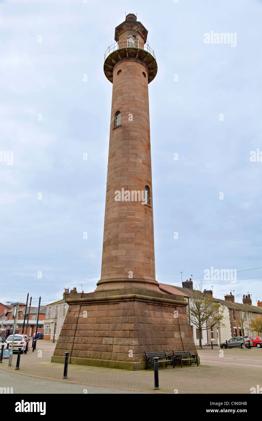 Der Pharos-Leuchtturm, auch bekannt als die oberen Leuchtturm in Fleetwood, Lancashire. Stockfoto