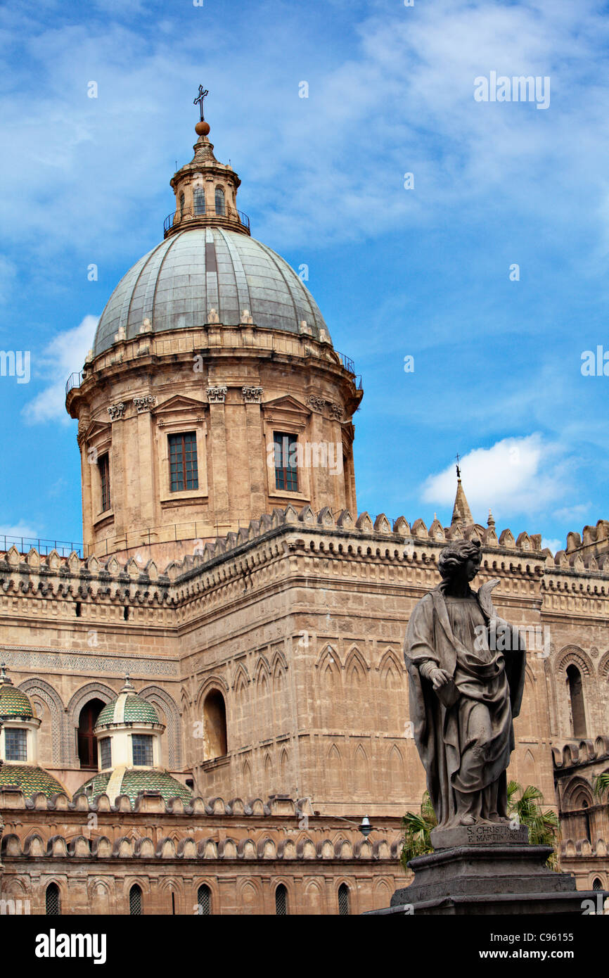 Kathedrale von Palermo in Sizilien, Italien. Stockfoto