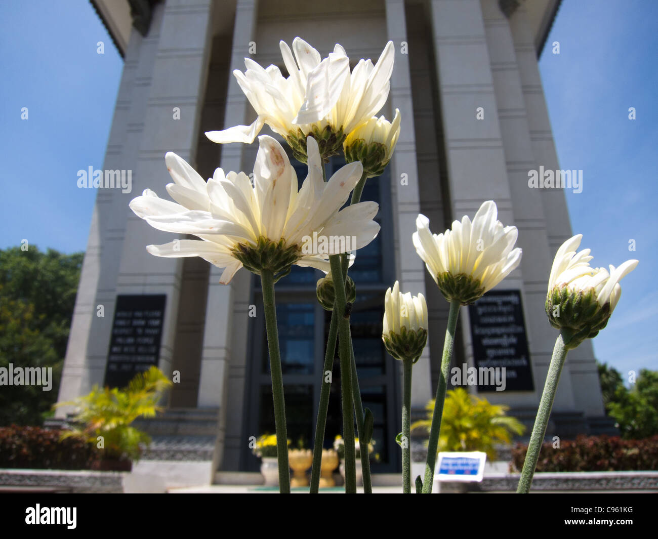 Choeung Ek Memorial und die Killing Fields. Ein Ort, wo Tausende in den siebziger Jahren unter dem Khmer Rouge Regime getötet wurden. Stockfoto