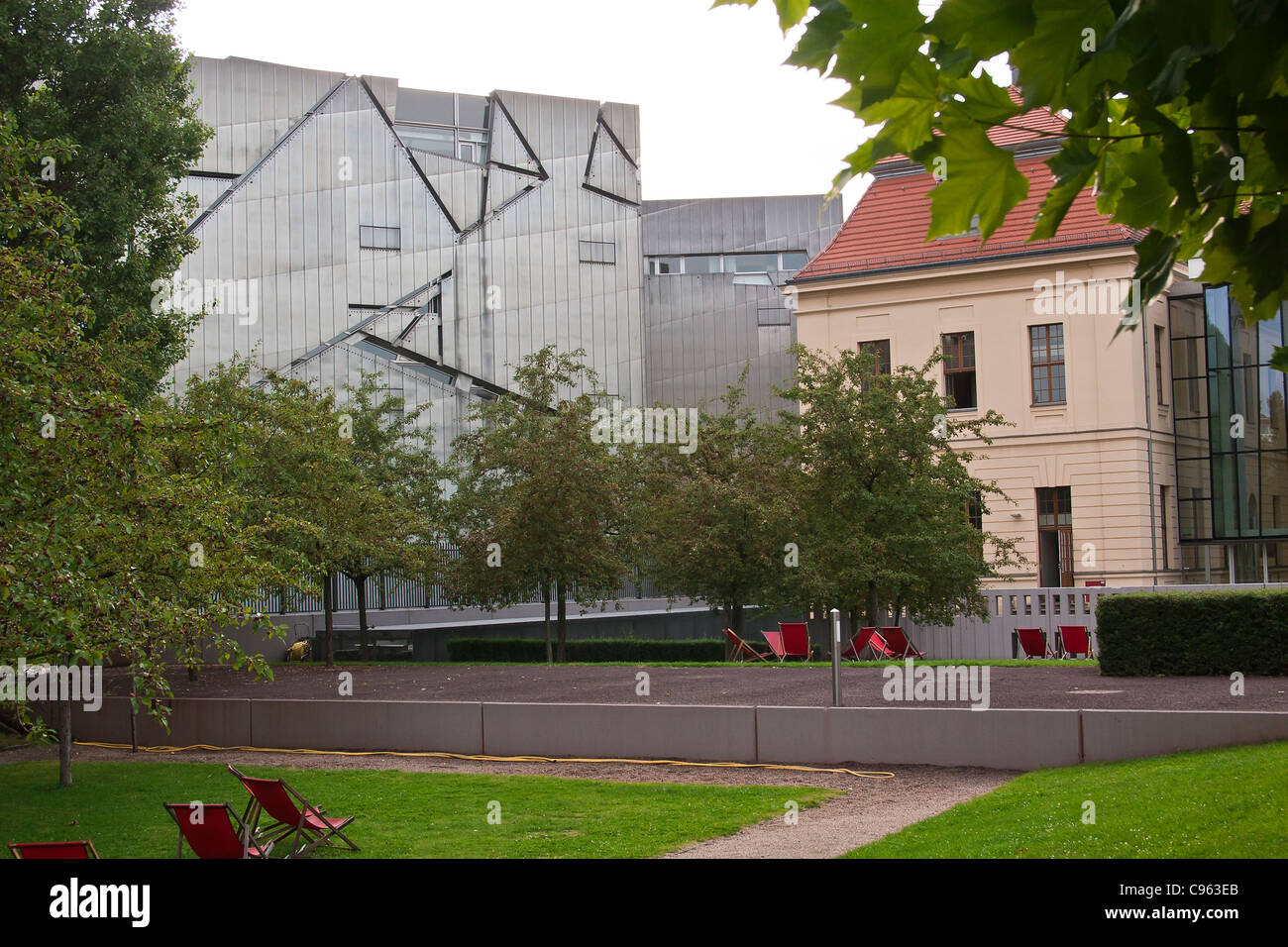 Außenansicht des jüdischen Museums. Berlin, Deutschland. Stockfoto