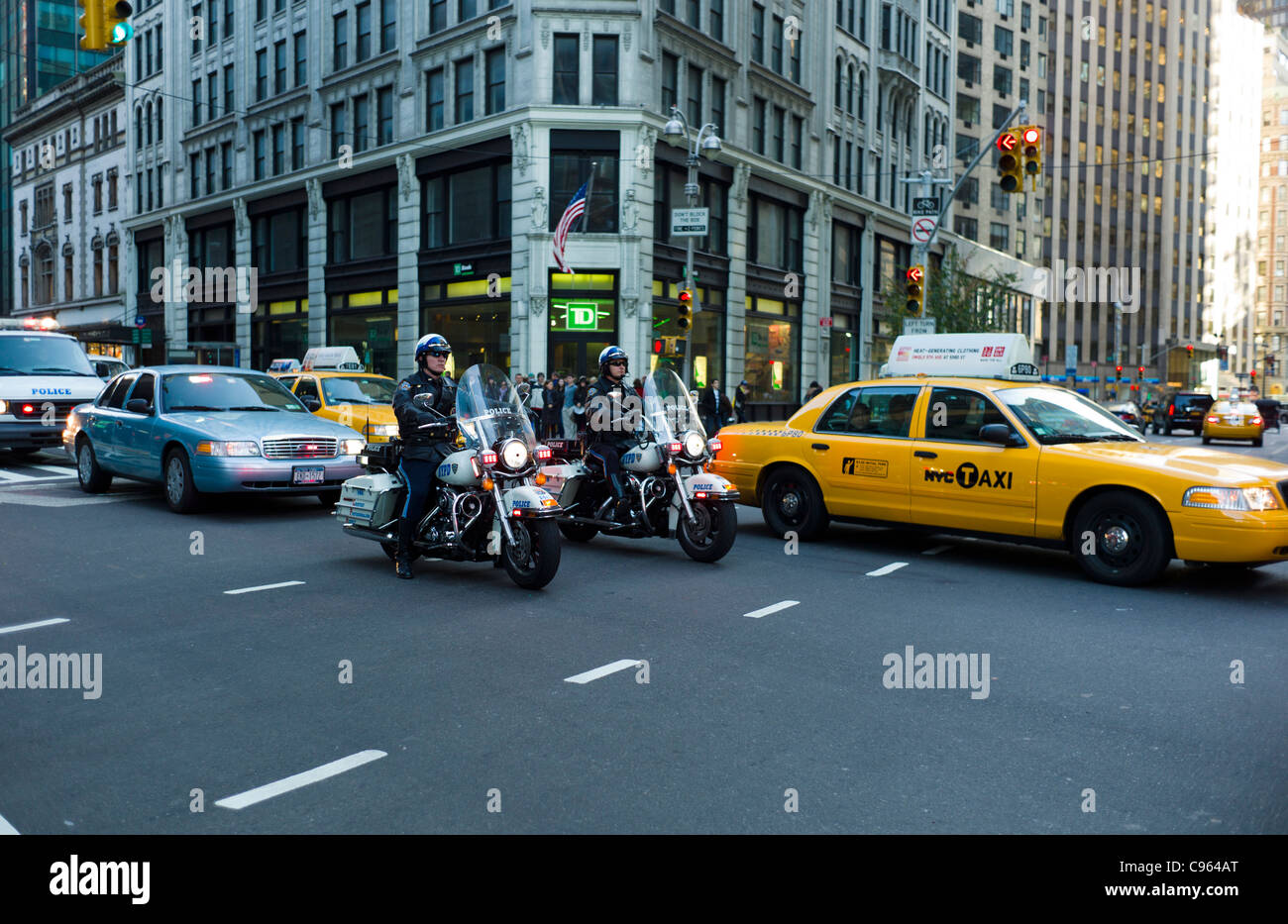 Motorrad-Polizisten Stockfoto