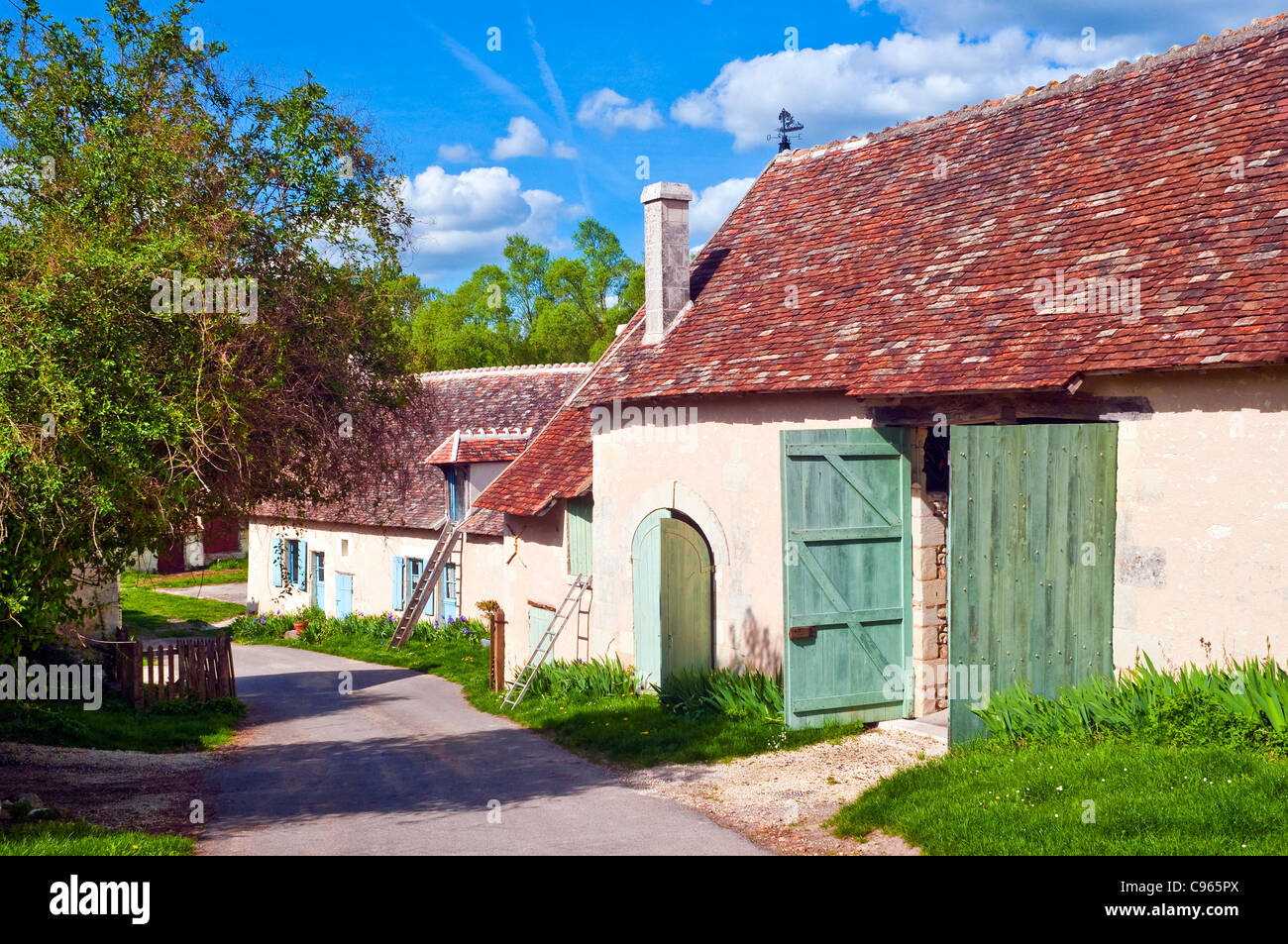Französischen Bauernhaus - Frankreich. Stockfoto