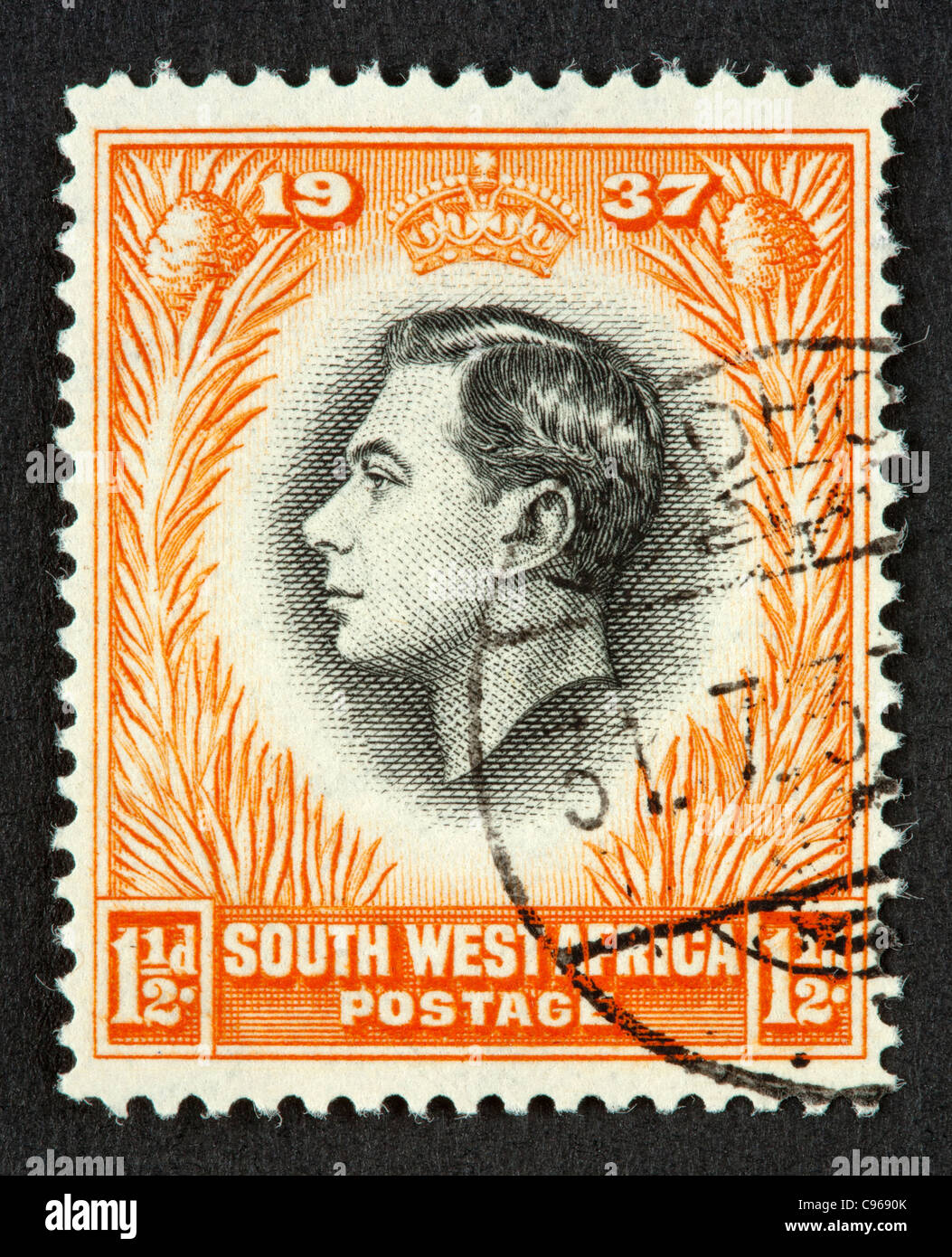 Südwestafrika Briefmarke Stockfoto