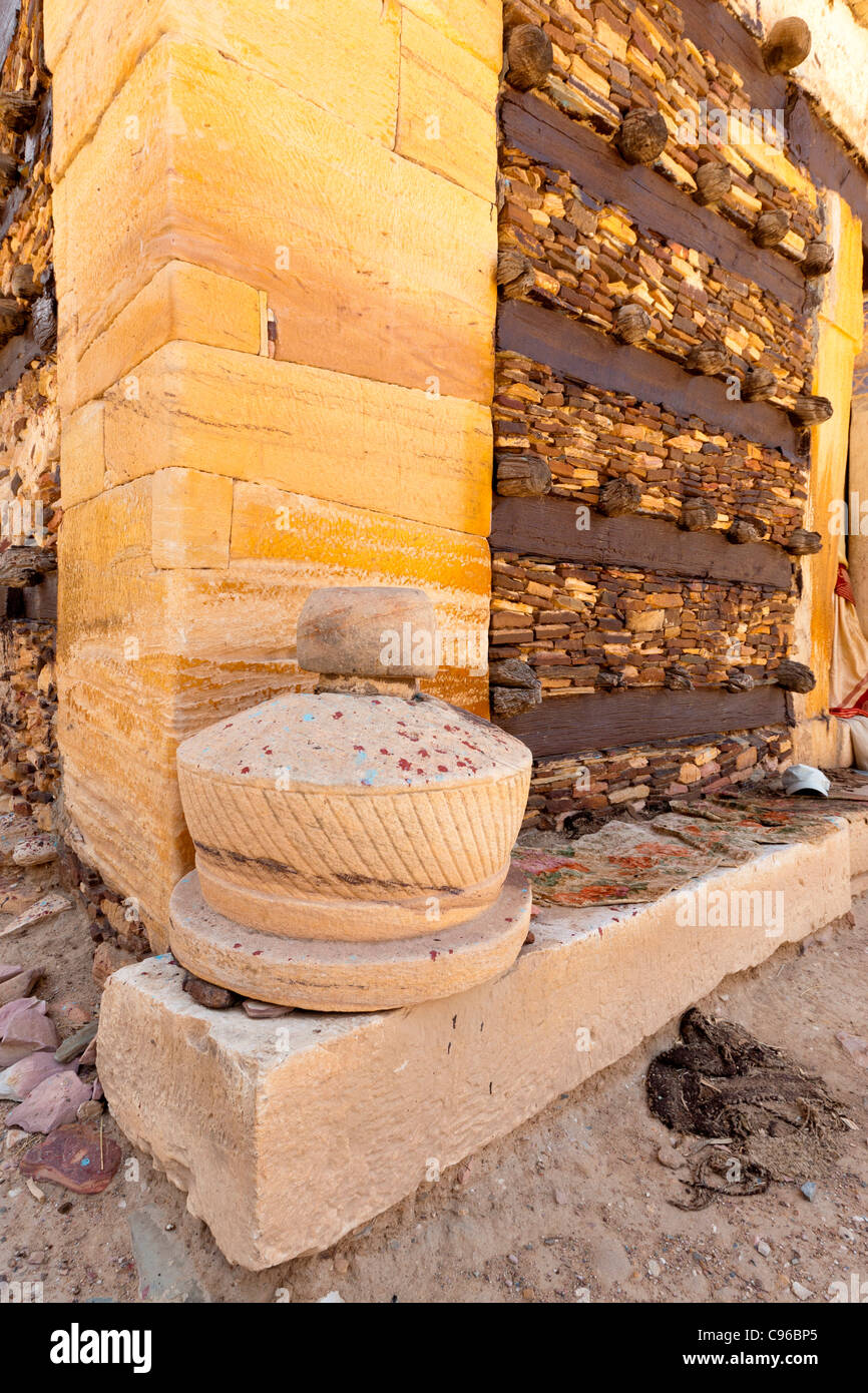 Das 10. Jahrhundert Abuna Aregawi Kirche am Berg Kloster Debre Damo an der eritreischen Grenze in Tigray, Äthiopien. Stockfoto