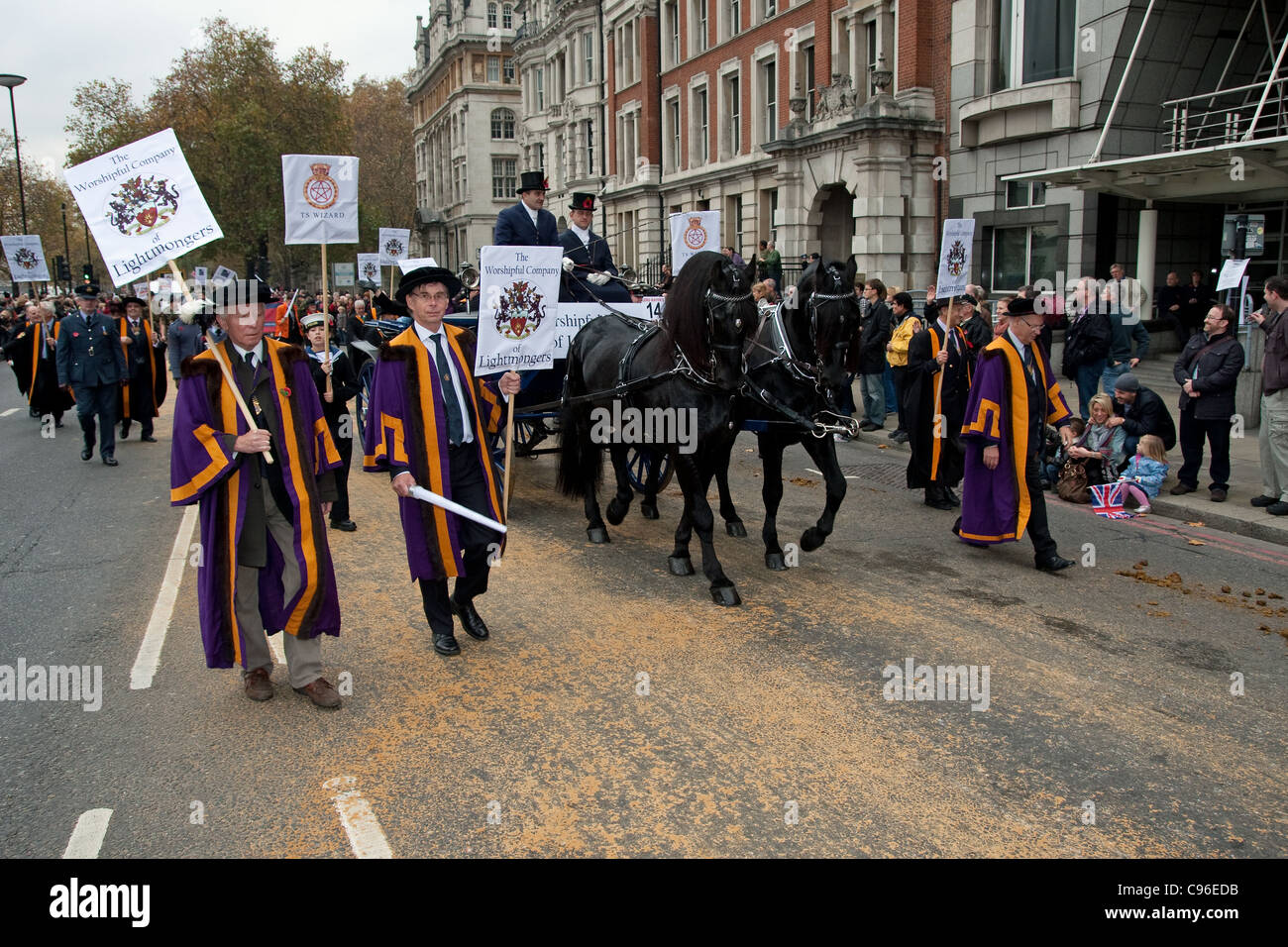Bürgermeister der City of London Lord Bürgermeisters show parade Stockfoto
