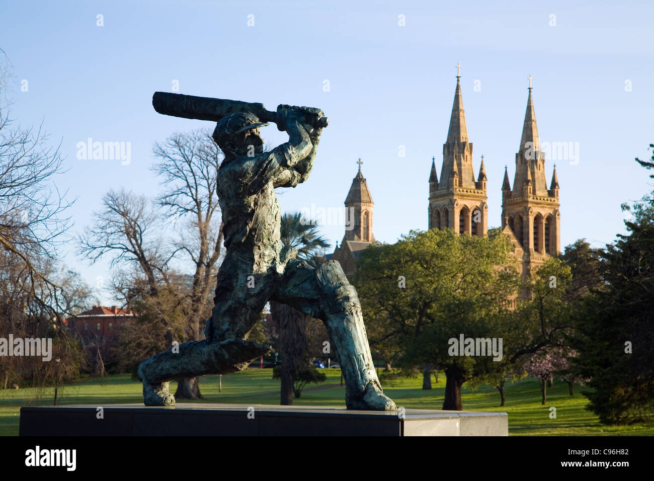 Statue des Don (Sir Donald Bradman). Adelaide, South Australia