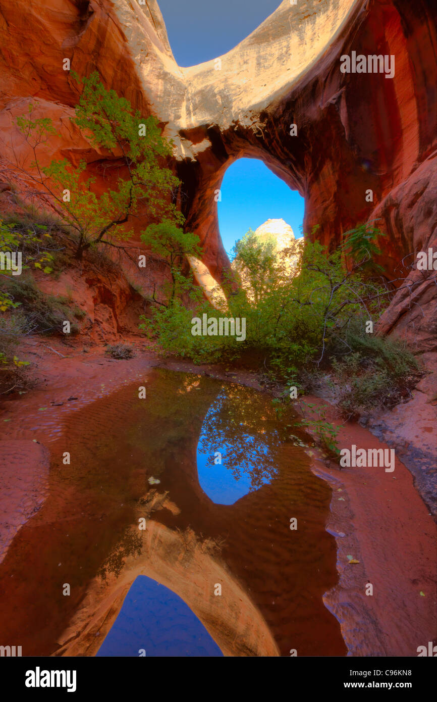 Otho Naturbrücke, La Sal Wasser Wildnis, Utah in der Nähe von Moab, Kolorado Fluß vorgeschlagen Stockfoto