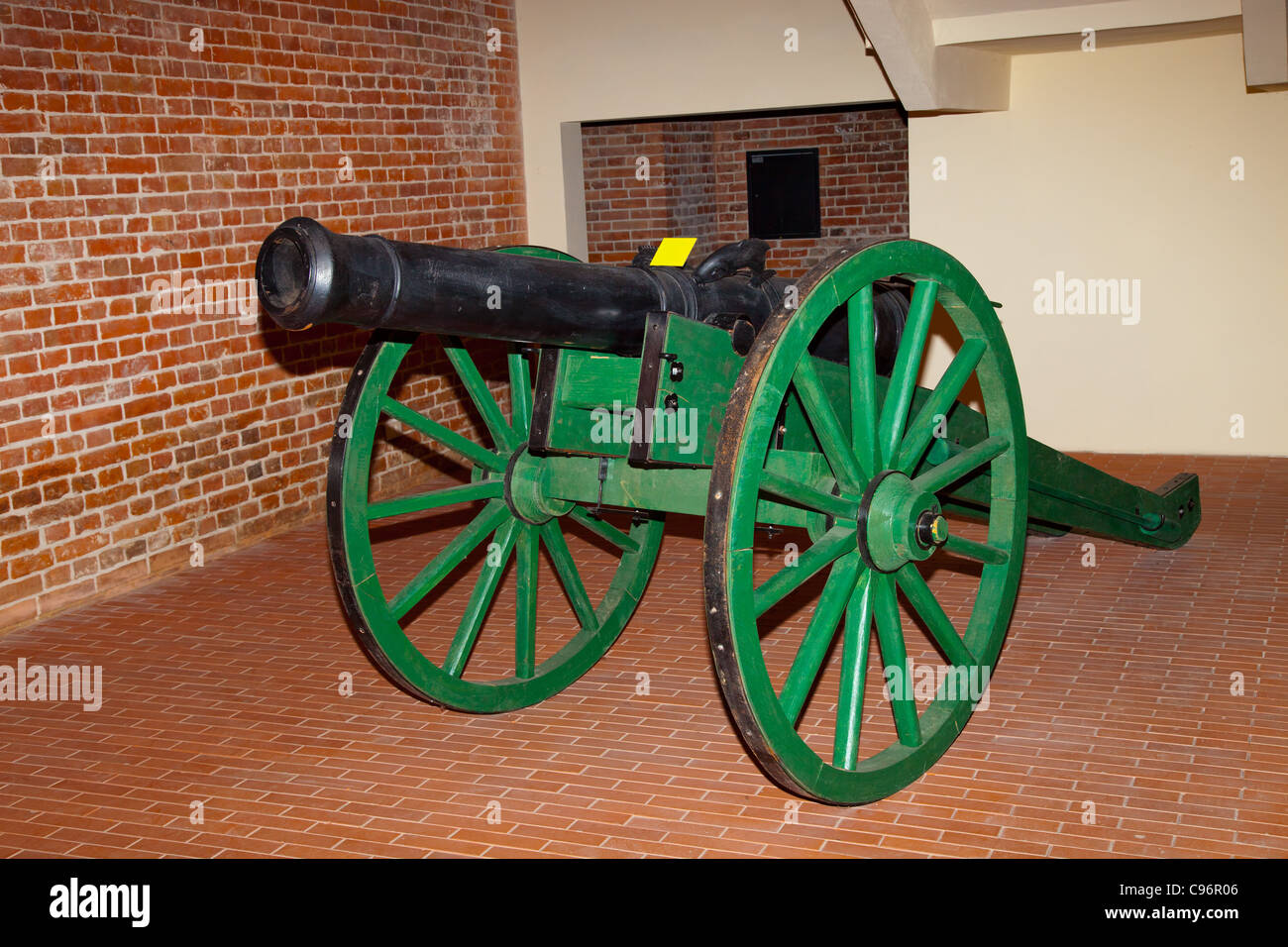 Replik-6-Pfund-Kanone aus dem 17. Jahrhundert. Stockfoto