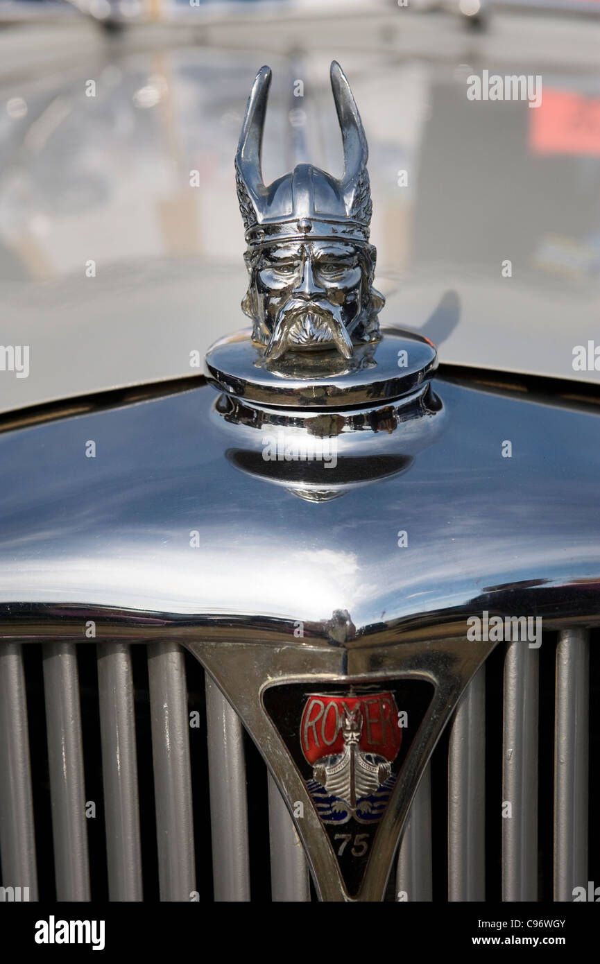 Rover Auto Kühlerdeckel Stockfoto