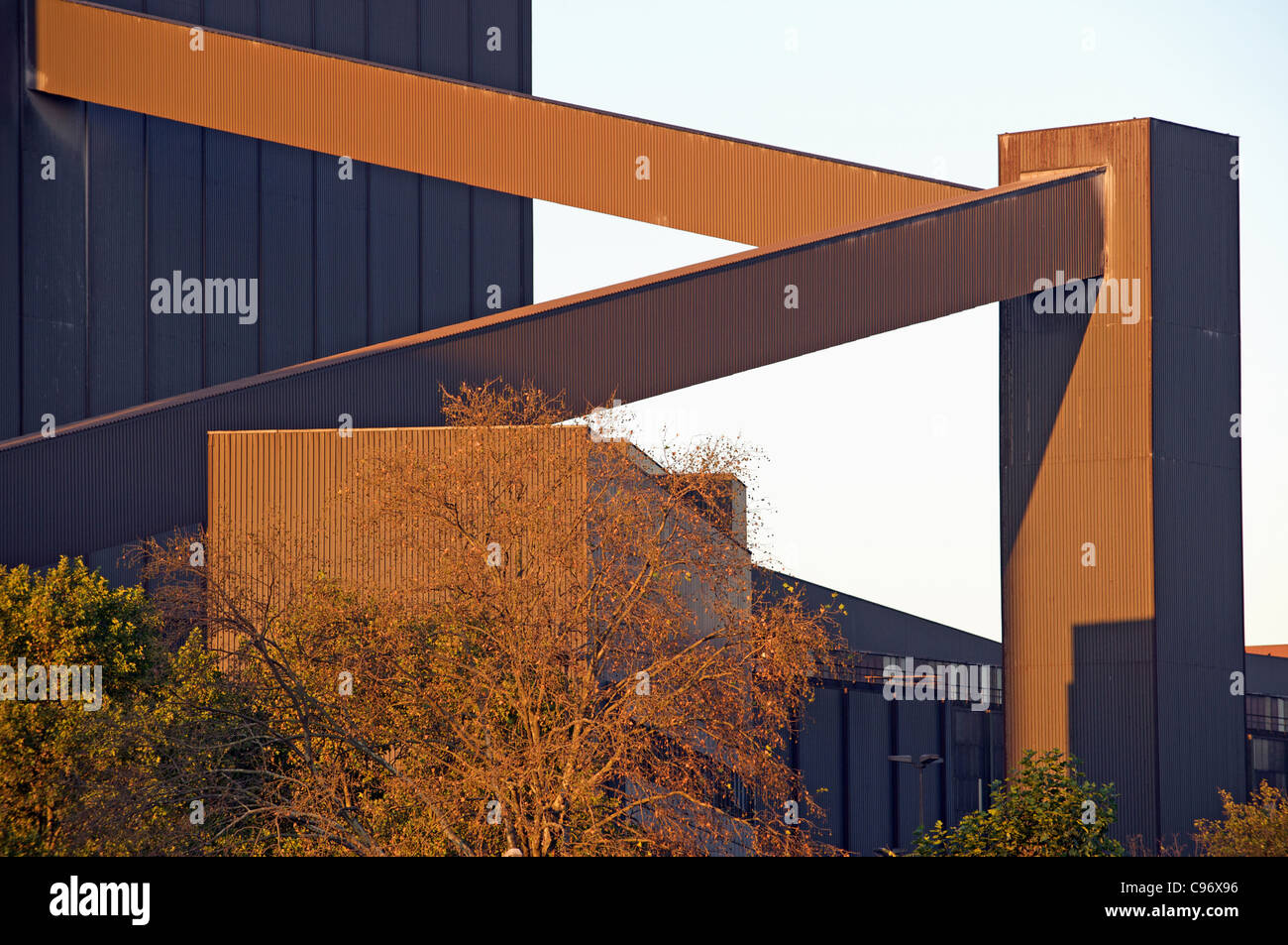 ThyssenKrupp Stahl-Mühle, Duisburg-Hamborn, Nordrhein-Westfalen, Deutschland. Stockfoto