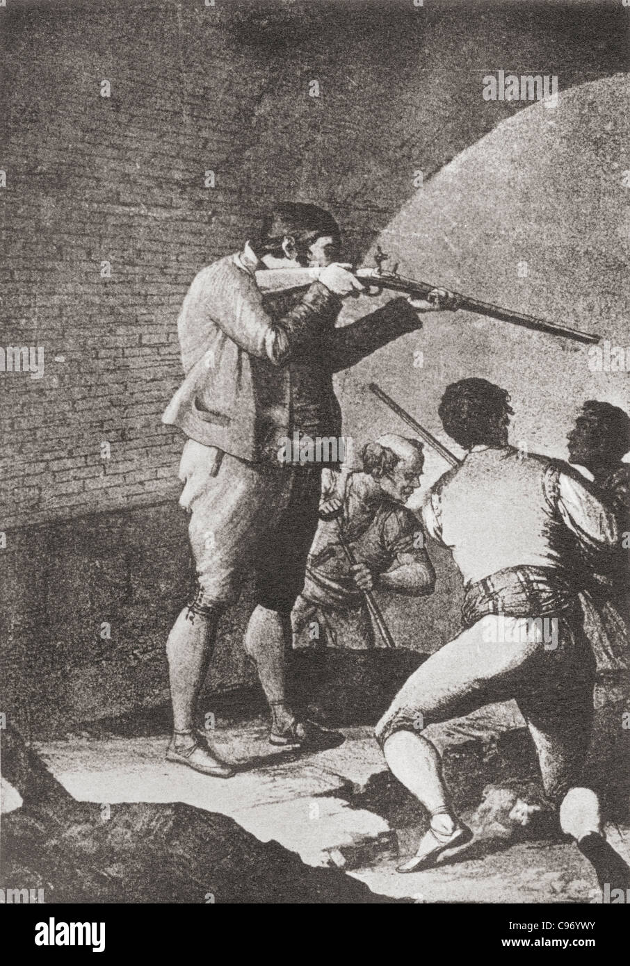 Miguel Salamero Buesa, 1760-1840. Spanischen Guerilla-Kämpfer, Held in der Belagerung von Saragossa während der spanische Krieg der Eingabe Stockfoto