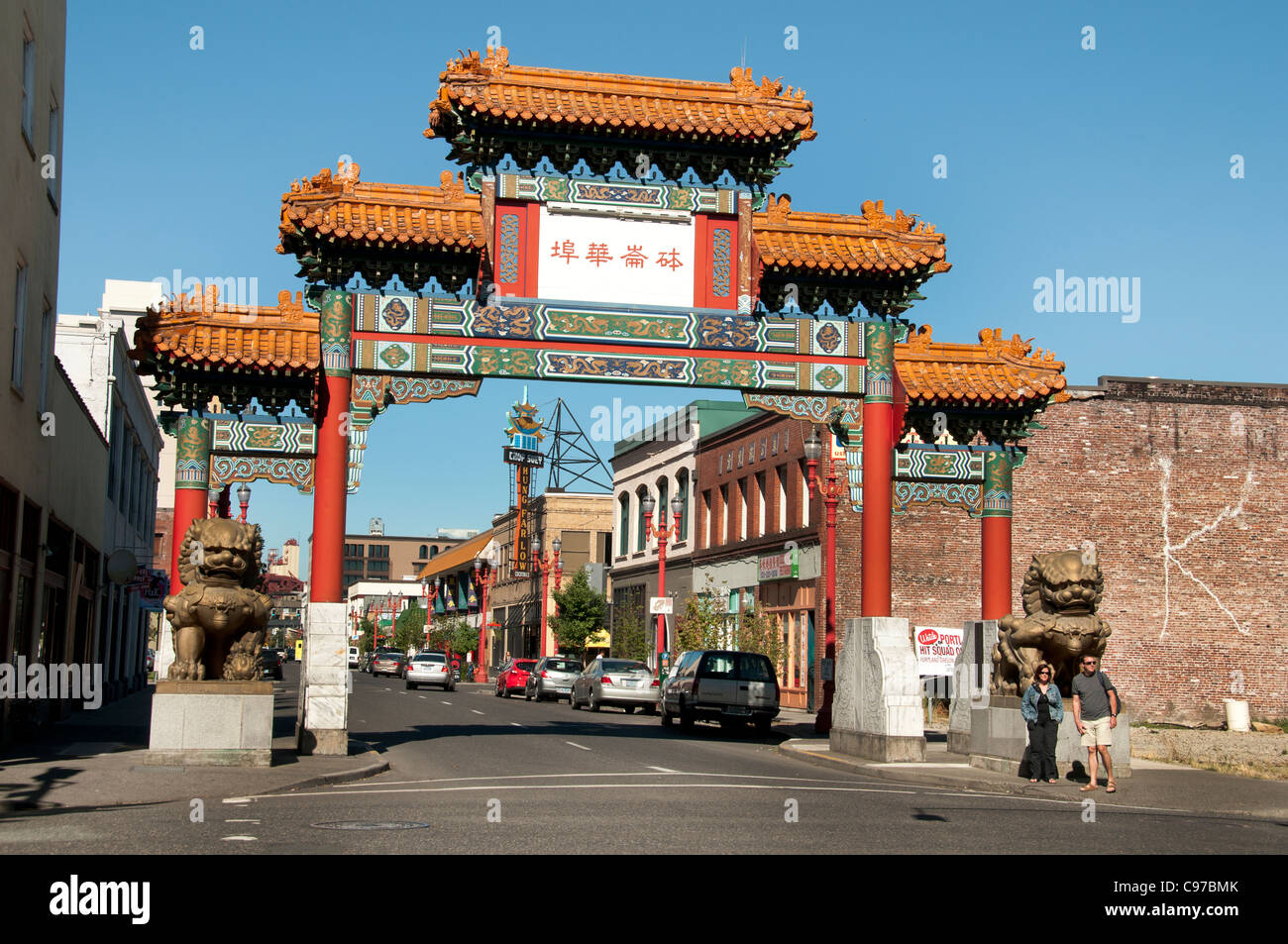 Alte Stadt Chinatown Stadt Portland Oregon USA Stockfoto