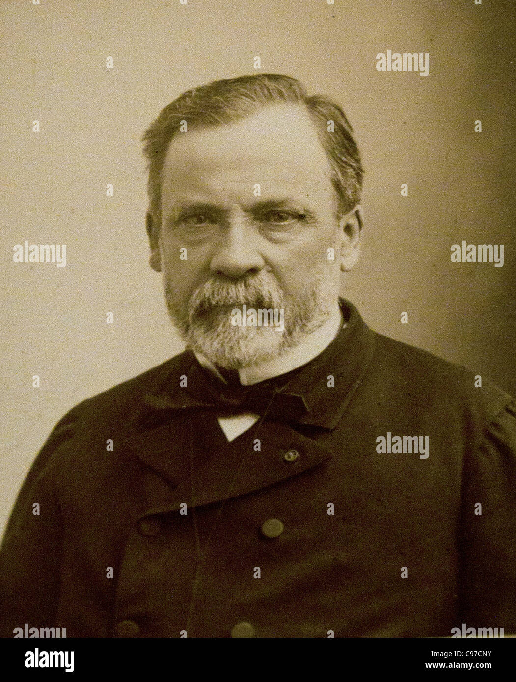 Original Foto von Louis Pasteur Frankreich Französisch 1822-Vater der modernen Bakteriologie Chemiker Mikrobiologe Stockfoto