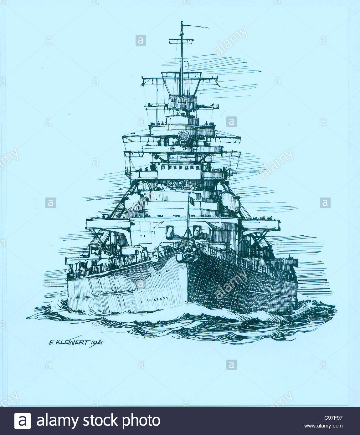 Bismarck Bilder Schlachtschiff: Zeichnen lernen mit dem mächtigen Schlachtschiff