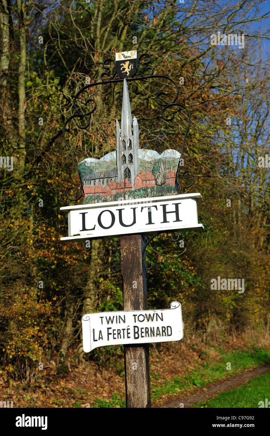 Louth, historische Hauptstadt Englands Lincolnshire Wolds. Stockfoto