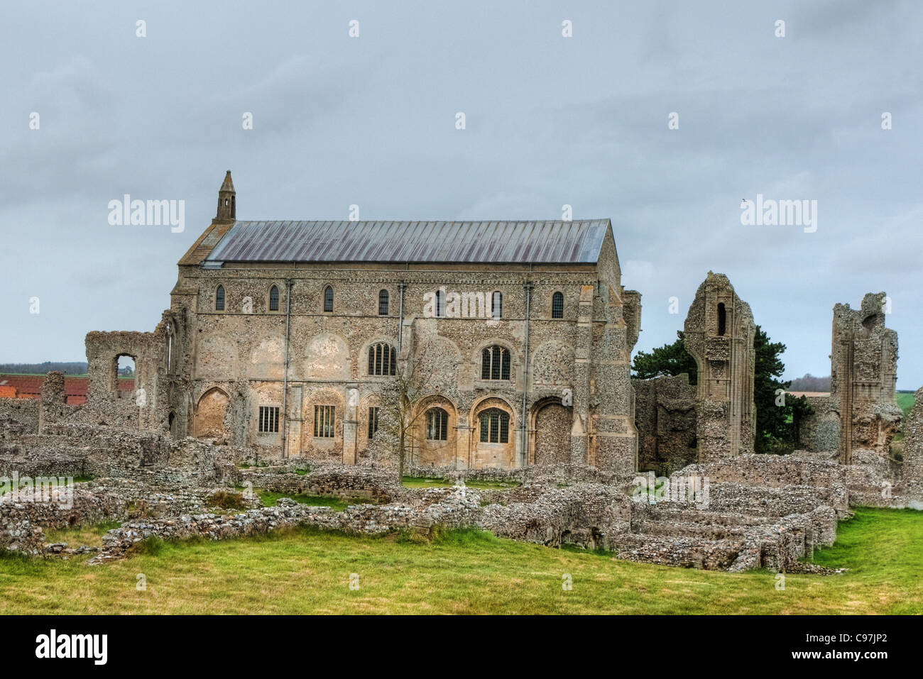 Binham Priory ein Benediktiner Kloster aus dem 1091 Stockfoto