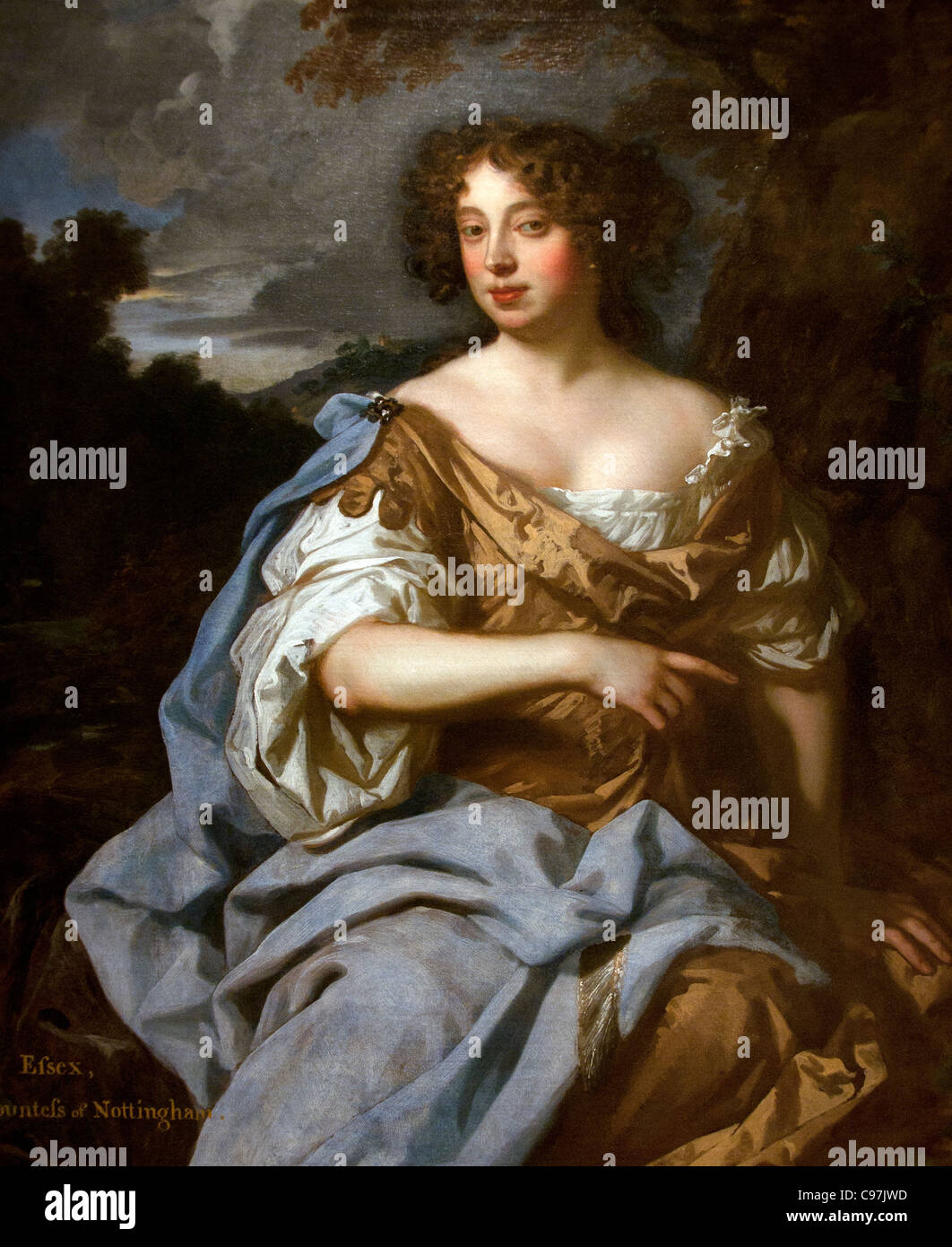 Lady Essex Finch 1675 von Peter Lely 1618-1680 Niederlande Niederlande Stockfoto