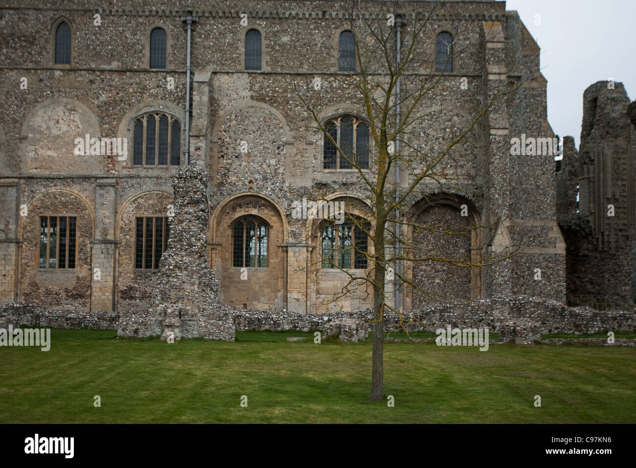Binham Priory ein Benediktiner Kloster aus dem 1091 Stockfoto