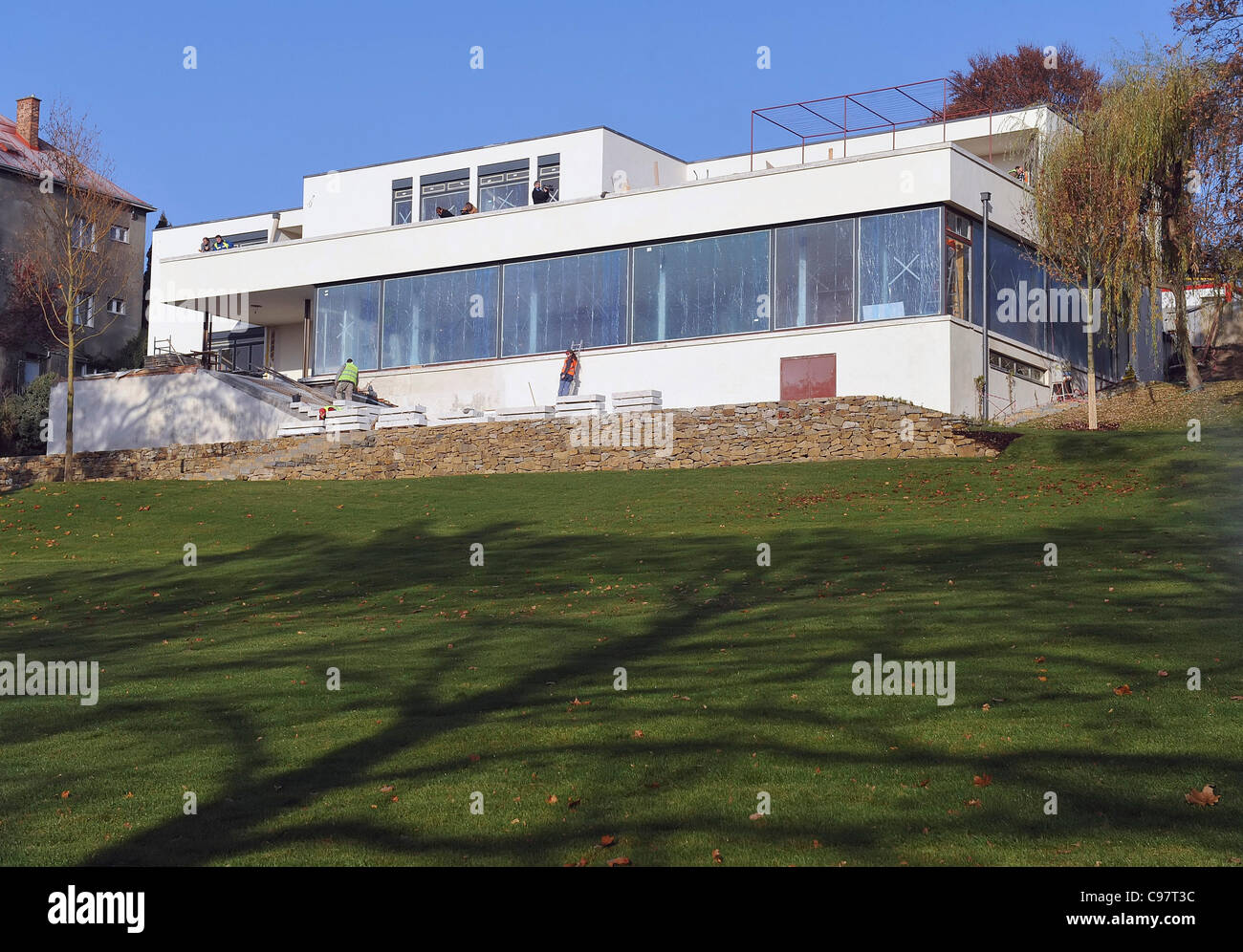 Villa Tugendhat in Brünn, Wiederaufbau, Tschechische Republik, 16. November 2011. (CTK Foto/Igor Sefr) Stockfoto