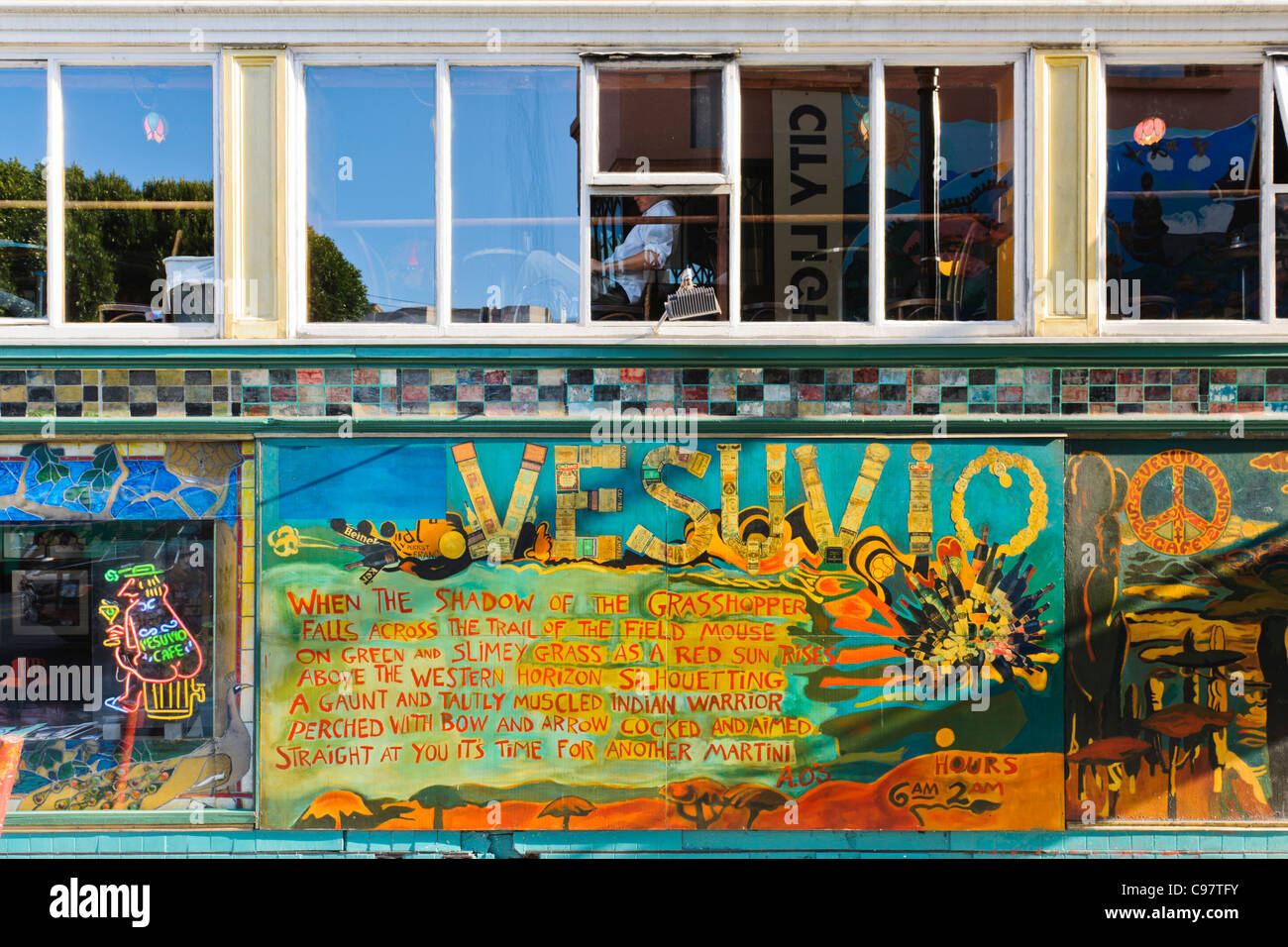 Vesuvio Cafe San Francisco Stockfoto