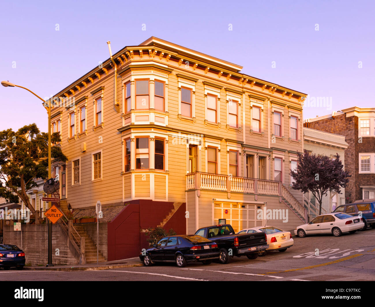 Fernschreiber-Hügel, San Francisco Stockfoto