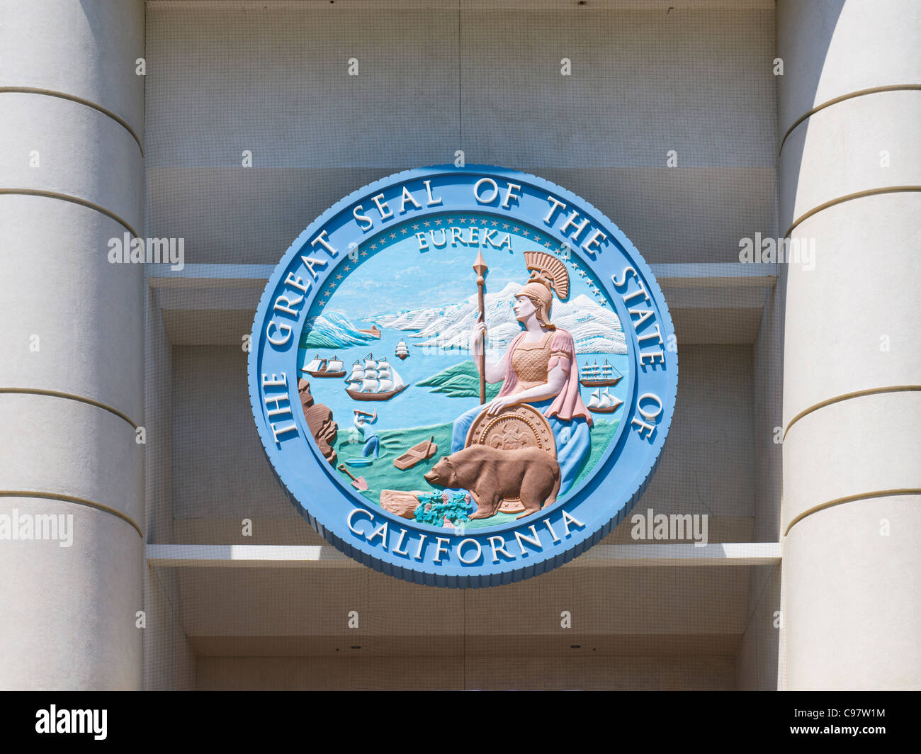 Siegel der US-Bundesstaat Kalifornien Stockfoto