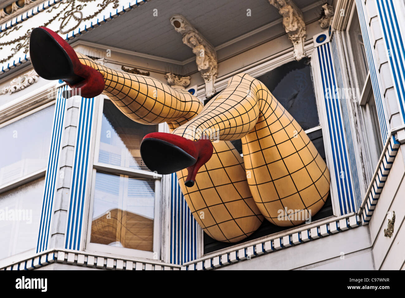 Beine Haight Ashbury in San Francisco Stockfoto