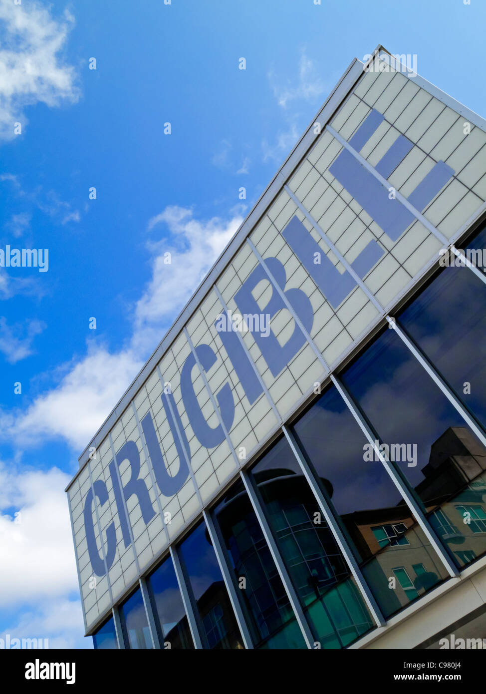 Crucible Theatre in Sheffield Stadtzentrum South Yorkshire UK auch verwendet für die Snooker-WM seit 1977 Stockfoto