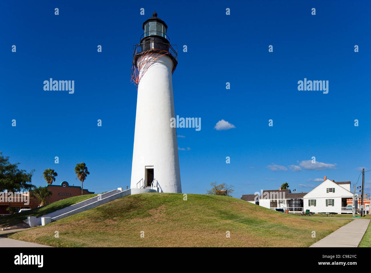 Port Isabel Lighthouse, in der Nähe von Brownsville, Texas, USA Stockfoto