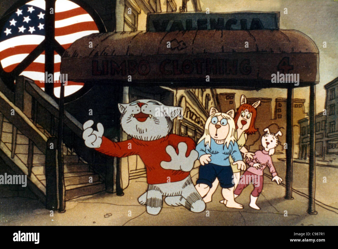 Fritz die Katze Jahr: 1972 USA Animation Regie: Ralph Bakshi Stockfoto