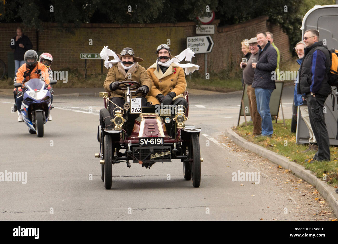 1903 de Dion Bouton auf die 2011 von London nach Brighton Veteran Car Run Stockfoto