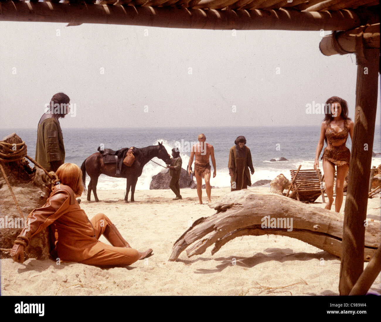 Planet der Affen Jahr: 1968 - USA Charlton Heston, Linda Harrison, Maurice Evans Regisseur: Franklin J. Schaffner Stockfoto