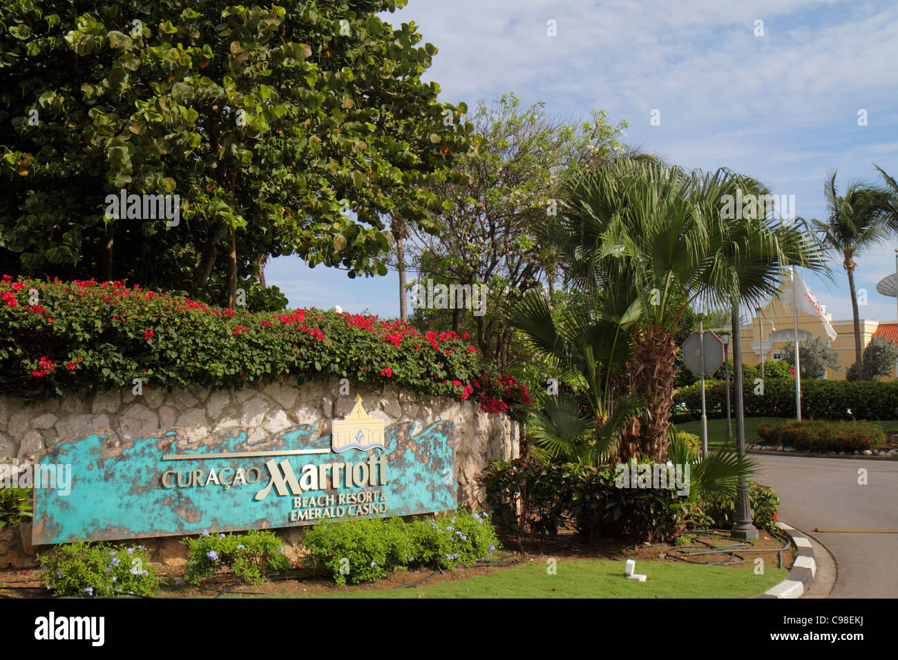 Curaçao, Niederlande Lesser Leeward Antillen, ABC-Inseln, Niederländisch, Piscadera, Marriott Beach Resort und Emerald Casino, Hotelhotels Unterkunft Inn Motel Motels Stockfoto