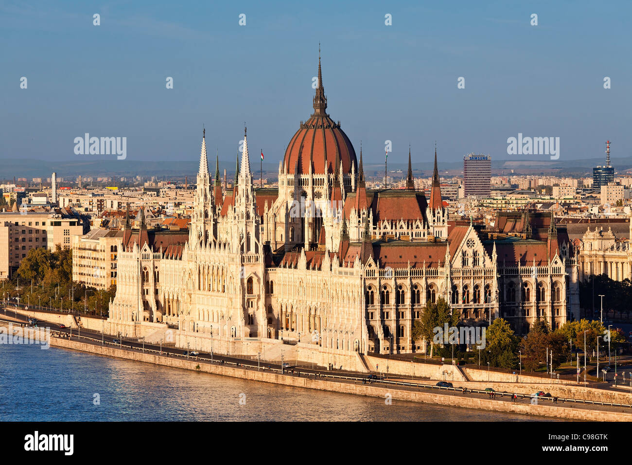 Budapest, Parlamentsgebäude Stockfoto