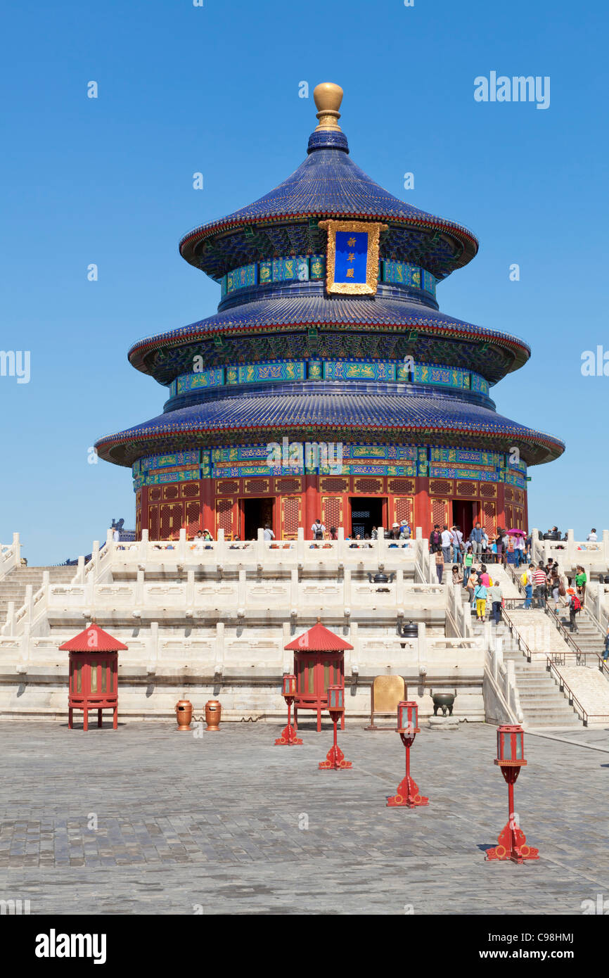 Tian Tan, Himmelstempel, Qinian Dian Tempel, Peking, VR China, Volksrepublik China, Asien Stockfoto