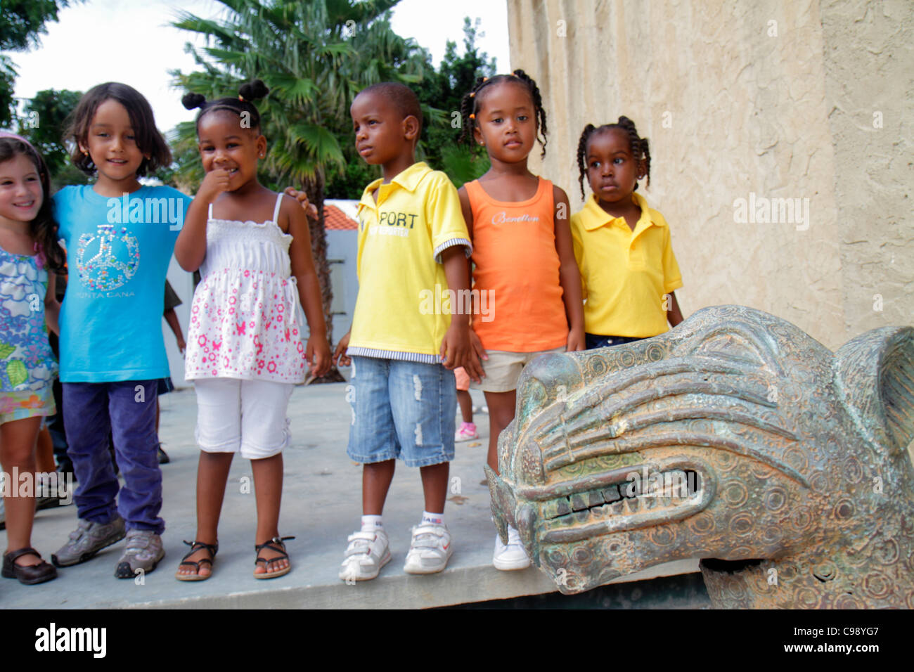 Willemstad Curaçao, Niederländische Lesser-Leeward-Antillen, ABC-Inseln, Otrobanda, Kurá Hulanda Museum, anthropologisch, afrikanischer Sklavenhandel, Erbe, Geschichte, Stockfoto