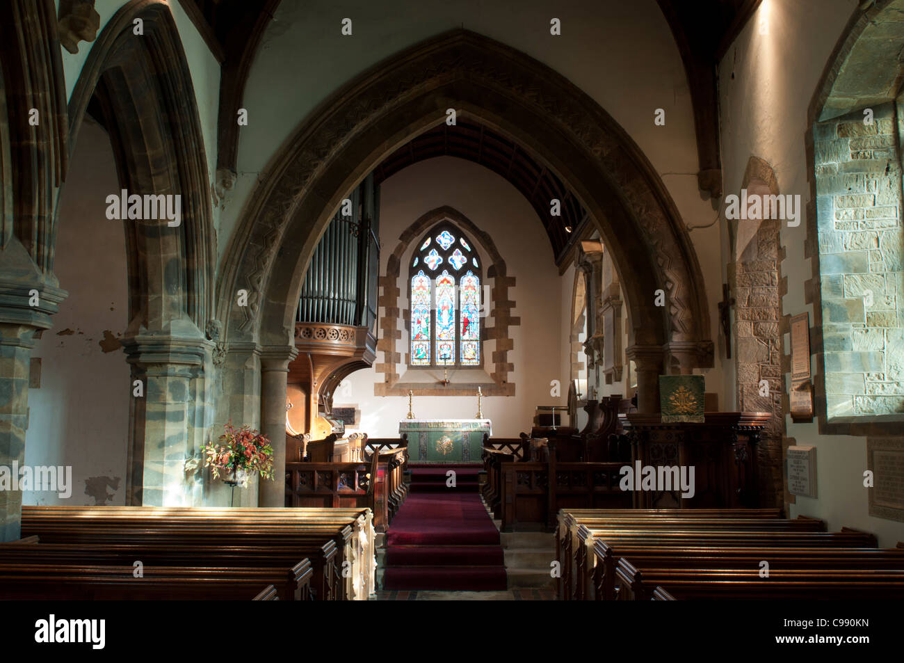 St. Botolph Kirche, Farnborough, Warwickshire, England, Vereinigtes Königreich Stockfoto