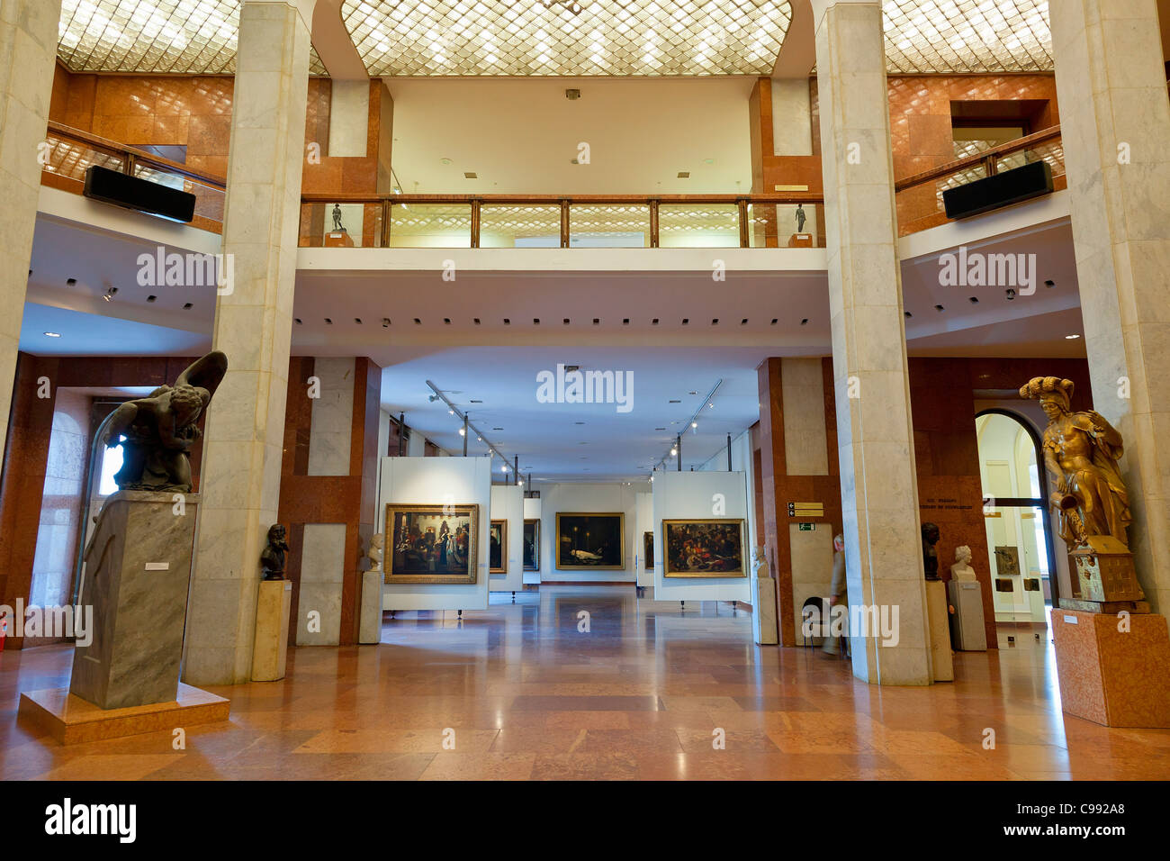 Budapest, Halle der Ungarischen Nationalgalerie Stockfoto