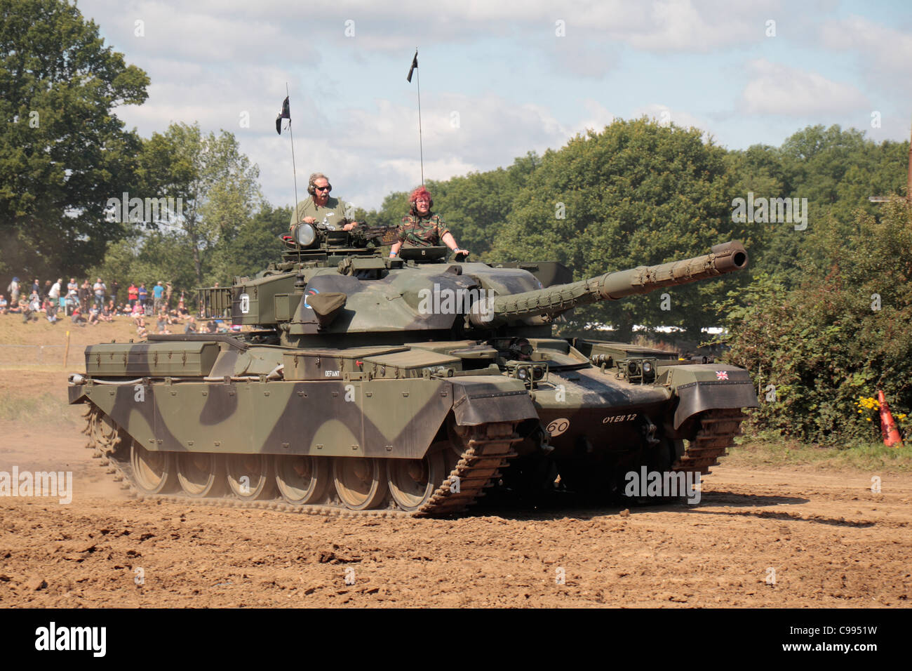 Eine britische Chieftain Tank auf dem Display an der 2011 Krieg & Frieden Schau Hop Farm, Paddock Wood, Kent, UK. Stockfoto