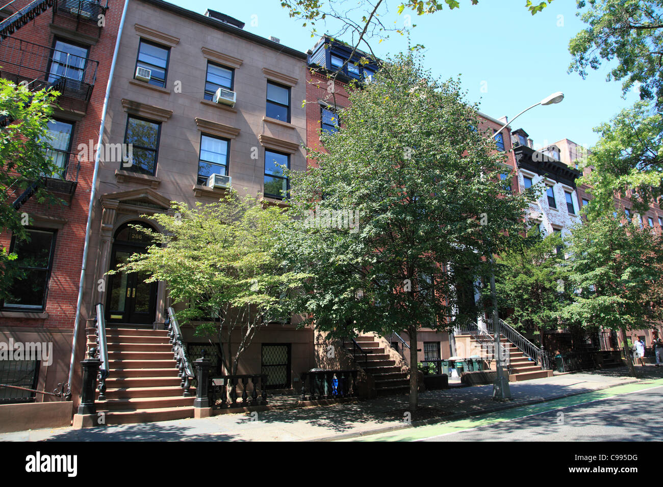 Browntones, Brooklyn Heights, Brooklyn, New York City, USA Stockfoto