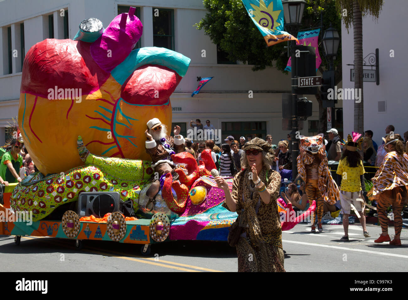 2011 Solstice Parade in "Santa Barbara", California Stockfoto